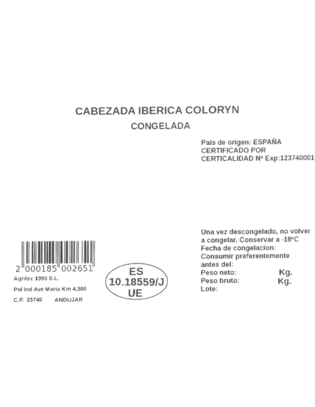 Cabezada ibérica coloryn | Compra Productos online