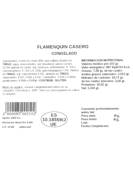 Flamenquín casero | Compra Productos online