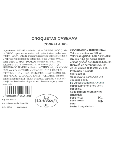 Croqueta casera | Compra Productos online